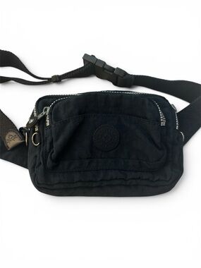 Kipling Navy Nylon Waist Bag with Front Pocket